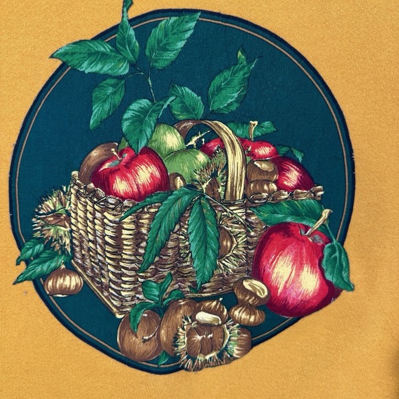 Vtg 90s Jerzees Russel Sweatshirt Size XL Art Fruit Crewneck Core Made‎ In USA - Picture 2 of 7